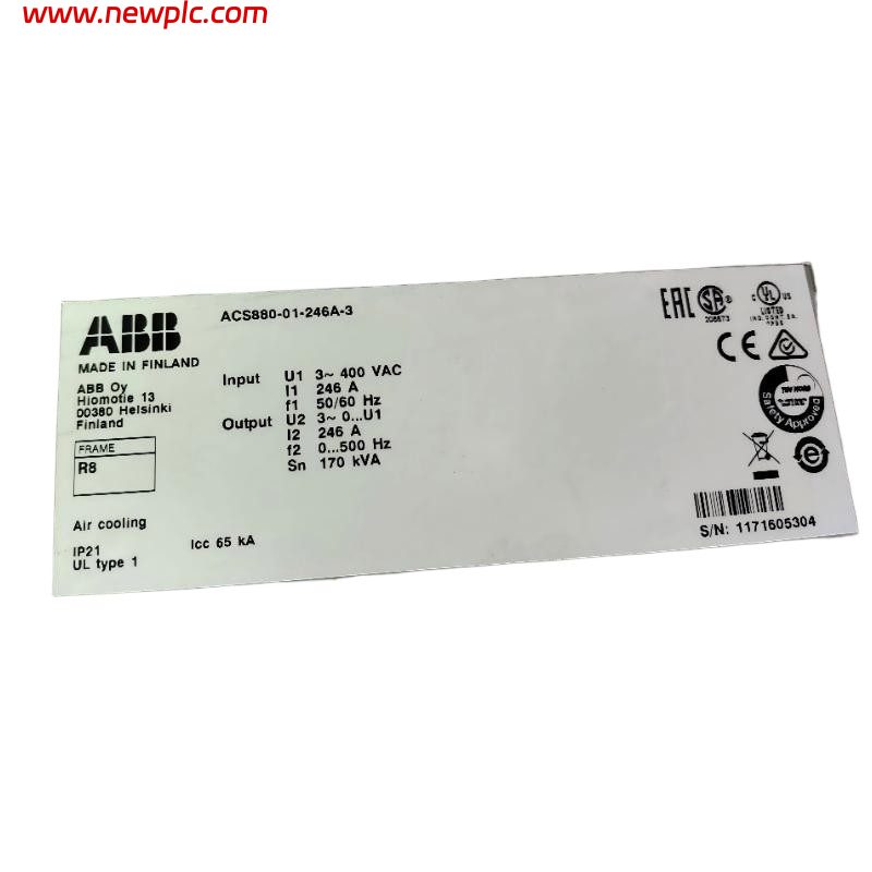 ABB ACS880-01-246A-3 3ABD00035954-D Low Voltage AC Variable Frequency Drive (VFD) ABB ACS880-01-246A-3 3ABD00035954-D Low Voltage AC Variable Frequency Drive (VFD)