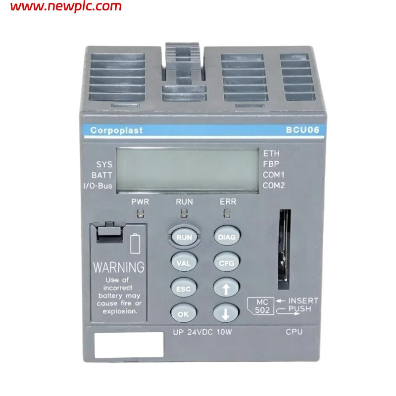 ABB BCU06-ETH C3 1SAP140100R1170 Programmable Logic Controller (PLC) CPU Module