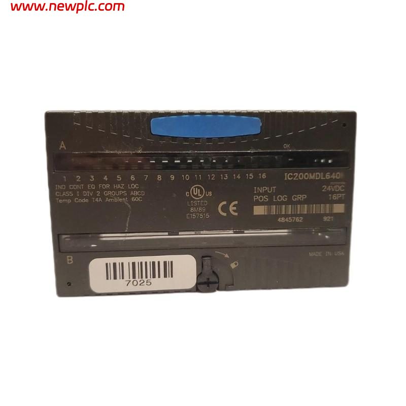 GE IC200MDL640E Discrete DC Input Module GE IC200MDL640E Discrete DC Input Module