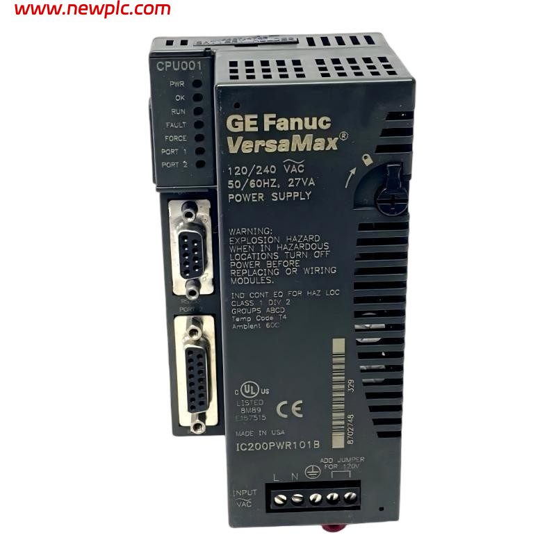 GE IC200PWR101B AC Power Supply Module