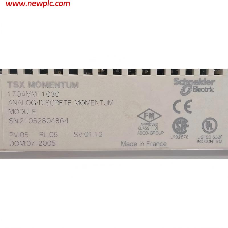 Schneider 170AMM11030 Mixed Analog and Digital I/O Module Schneider 170AMM11030 Mixed Analog and Digital I/O Module