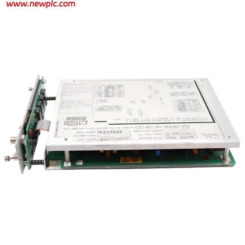Bently Nevada 3300/16-11-01-02-00-02-00 XY/GAP Dual Vibration Monitor Bently Nevada 3300/16-11-01-02-00-02-00 XY/GAP Dual Vibration Monitor