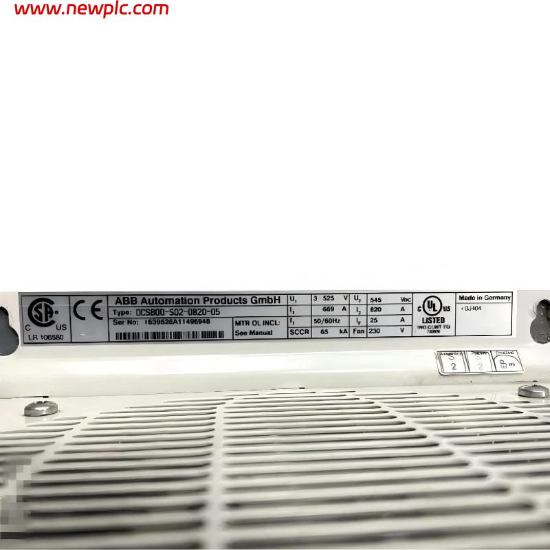 ABB DCS800-S02-0820-05 3AUA0000153659 DC Drive / DC Converter ABB DCS800-S02-0820-05 3AUA0000153659 DC Drive / DC Converter