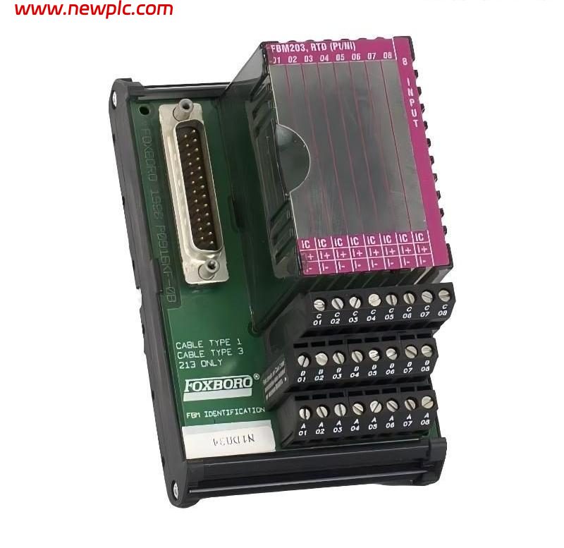 Foxboro FBM203 P0916AE RTD Input Interface Module – Compression Terminal Assembly
