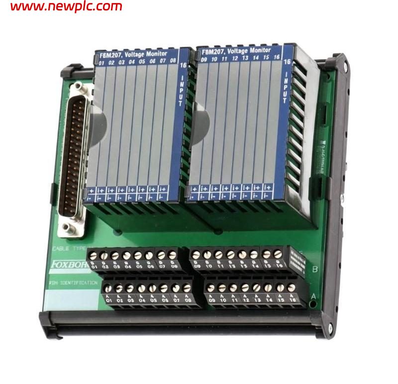 Foxboro FBM207 P0916AL Voltage Monitor Input Field Terminal Assembly Foxboro FBM207 P0916AL Voltage Monitor Input Field Terminal Assembly