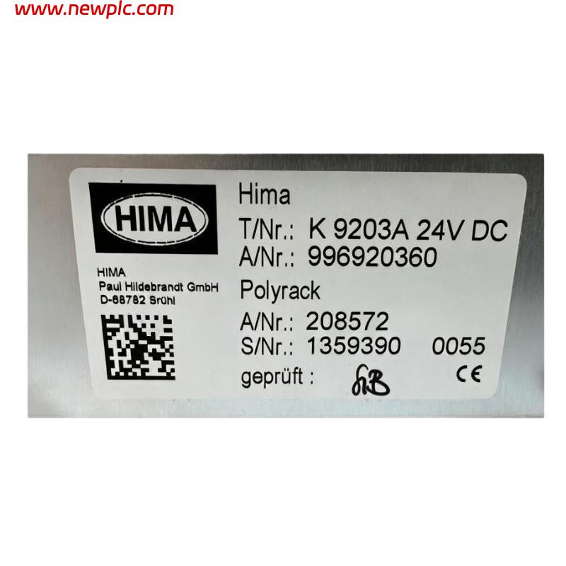 HIMA K 9203A 996920360 HIMA K 9203A 996920360