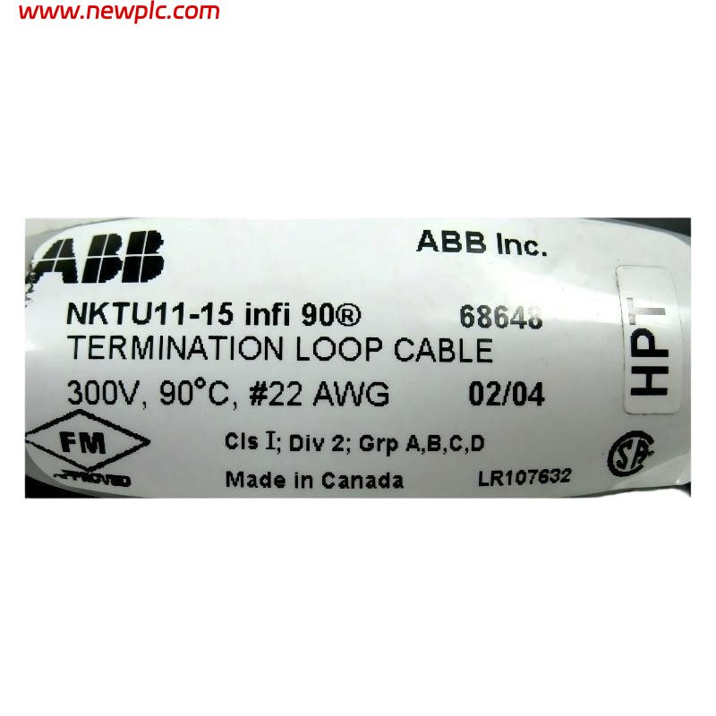 ABB Bailey NKTU11-15 I/O Module to Termination Unit Cable ABB Bailey NKTU11-15 I/O Module to Termination Unit Cable