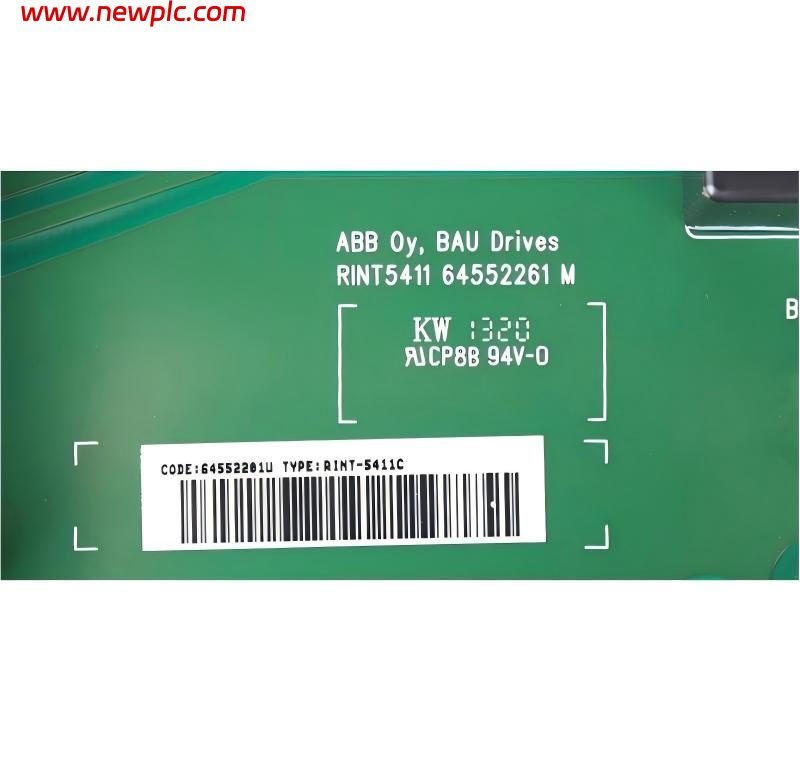 ABB RINT-5411C 64552201U Power Interface / Inverter Control Board ABB RINT-5411C 64552201U Power Interface / Inverter Control Board