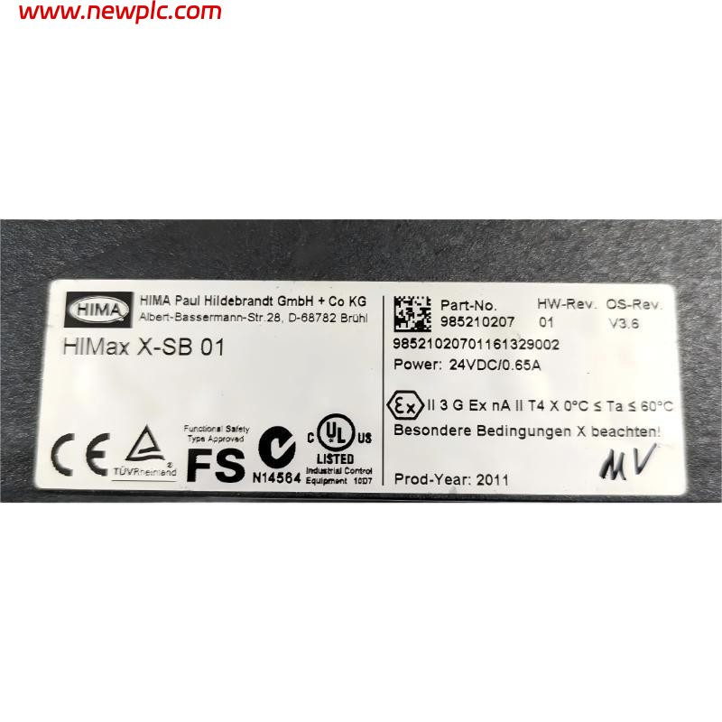 HIMA X-SB 01 985210207 System Bus Module HIMA X-SB 01 985210207 System Bus Module