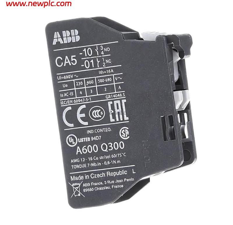 ABB CA5-01 1SBN010010R1001 Auxiliary Contact Block ABB CA5-01 1SBN010010R1001 Auxiliary Contact Block