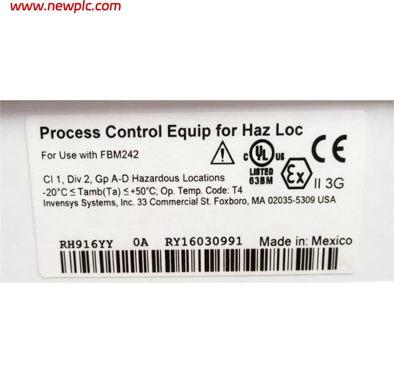 Foxboro FBM242 RH916YY Compression Termination Assembly Foxboro FBM242 RH916YY Compression Termination Assembly