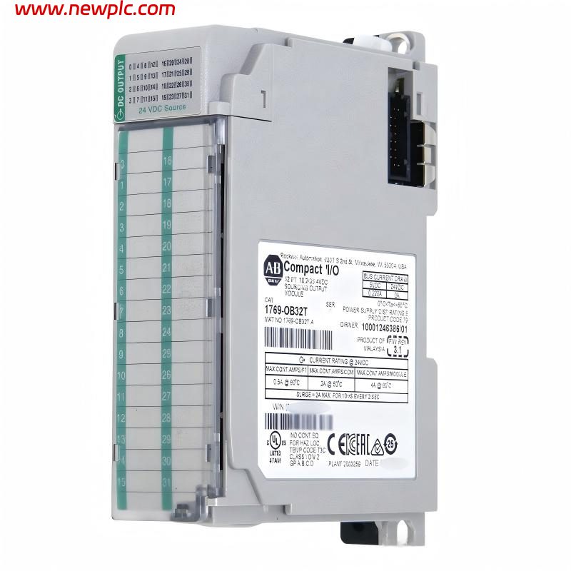 Allen Bradley 1769-OB32T Compact 32-Point Solid-State 24V DC Source Output Module Allen Bradley 1769-OB32T Compact 32-Point Solid-State 24V DC Source Output Module