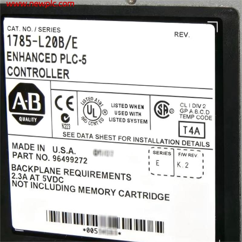 Allen Bradley 1785-L20B/E PLC-5/20 Processor Module Allen Bradley 1785-L20B/E PLC-5/20 Processor Module